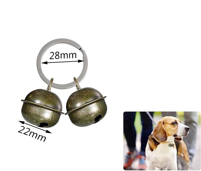 BOBOZHONG Cat Bell, Set of 4 Pet Bells Pet Tracker Bell Dog Bell Loud Dog Bells Cat Bells Collar Bell for Dog Cat Harness - BeesActive Australia