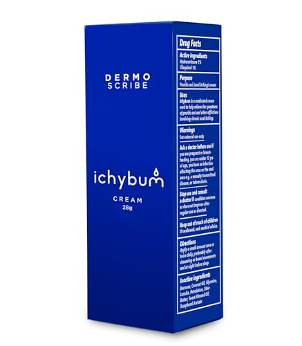 Dermoscribe Ichybum Hemorrhoid & Rectal Itch Relief Cream, 28g