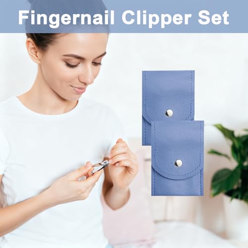16 Sets Travel Manicure Set Professional Nail Clipper Kit Bulk,4 in 1 Adult Stainless Steel Travel Manicure Kit with Case Individually Wrapped Nail Clippers Bulk for Homeless,Hotel,Charity(4 Colors) Multi Color
