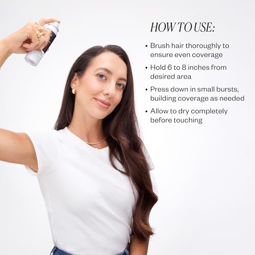 IGK NEVER MISS Root & Scalp Touch-Up Spray – Light Brown | Temporary Gray Root Concealer for Thinning Hair | Waterproof, Sweat-Resistant, No Flaking | With Biotin, Rosemary & Squalane | 2oz
