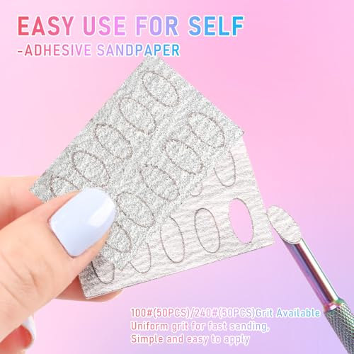 Pre-Treatment Cuticle Pusher, Dual Ended Cuticle Remover Tool Colorful