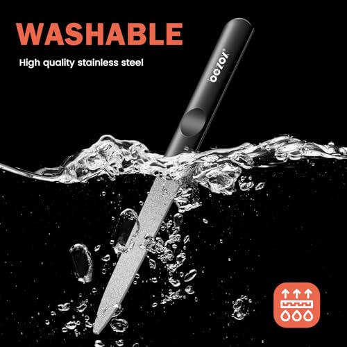 BEZOX Metal Nail File Black Short