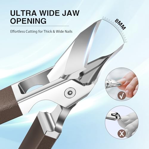 Eagle Beak Slanted Nail Clippers for Thick & Ingrown Toenails