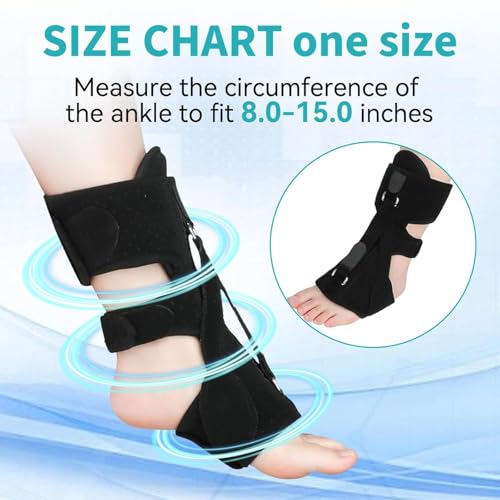 Plantar Fasciitis Night Splint-Upgrade 3 Adjustable Plantar Facetious Relief Brace,Night Splint for Plantar Fasciitis Women & Men,Eases Plantar Fasciitis Foot Drop Achilles Tendonitis (Black, 1PC)