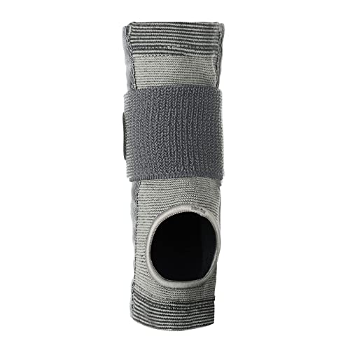 Rehband wrist brace with integrated rail, knitted wrist support for sports, work & daily life, unisex hand stabilization wrist supprt, Colour:Grey, Size:Small S Grey