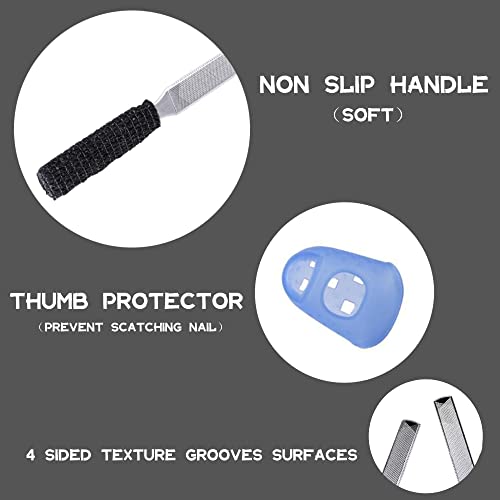 2PCS Toe Nail Files for Thick Nails, Heavy Duty Metal Nail File - SJ77
