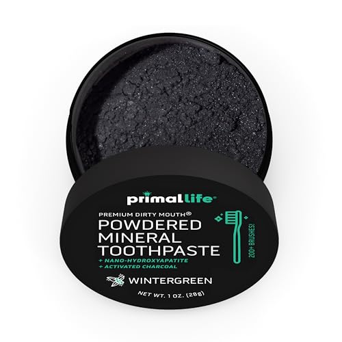 Dirty Mouth Organic Toothpowder (1 Ounce (Pack of 1), Charcoal Wintergreen) 1 Ounce (Pack of 1)