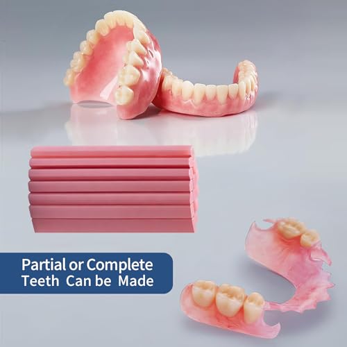 Kaimloyou Upper and Lower Denture Reline Kit,Provide A Comfortable, Soft, and Secure Fit with Cushioning, Helps Reduce Irritation and discomfort.