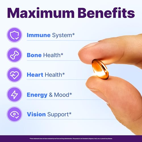 InnovixLabs D3 K2 Vitamin 5000 IU Supplement with Vitamin A (60 Softgels) (Pack of 2) 60 Count (Pack of 2)