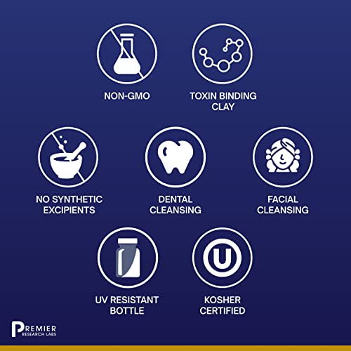 Premier Research Labs Medi-Dental Pack - Detoxifying Volcanic Clay - Dental & Body Cleansing - With Calcium Smectites Silica & Mineral Oxides - 5 oz