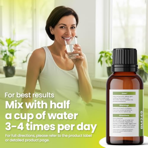 Bestmade Natural Products Halitosis, Natural Remedy for Bad Breath BM249 - Helps Improve Oral Health, Reduce Smelly Breath & Restore Healthy Bacteria in The Mouth, 30 mL Drops Drop