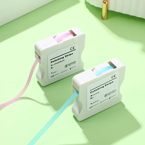 Healifty Dental Sanding Strips 2 Boxes 472.44 in Abrasive Strips for Precision Finishing Interproximal Polishing Deep Cleaning Professional Dental Supplies