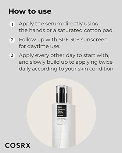 COSRX Niacinamide 2% + BHA 4% Blackhead Exfoliant Korean Toner, 3.38fl.oz