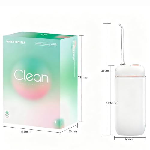 Portable Water Flosser for Travel, Compact Oral Irrigator Cordless 180ml