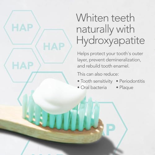ORL Non-Nano Hydroxyapatite Toothpaste, Fluoride-Free, with Organic Xylitol. Helps Strengthen Teeth, Non-Toxic Ingredients. Natural Fresh Mint Flavor 4 oz. Made in USA