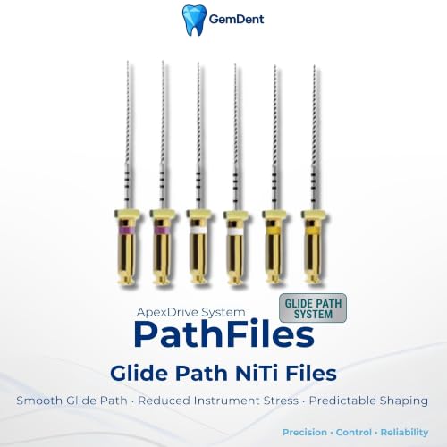 ApexDrive NiTi Glide Path Files 25 mm Sizes #13–19 Assorted, Pack of 6 25MM #13-19 Assorted