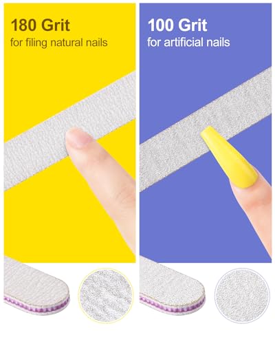 MORGLES Nail File and Buffer Blocks with Nail Care Kit Milk & Honey