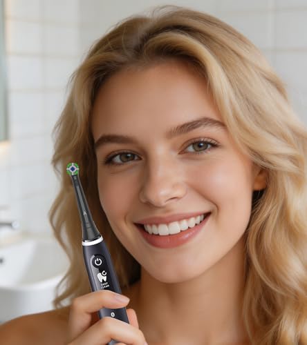 iO Replacement Heads Compatible with Oral B iO Electric Toothbrush, Soft Toothbrush Head for Oral b iO 2 3 4 5 6 7 8 9 10, 8 Pack (Black+White) Black+white 1 Count (Pack of 8)