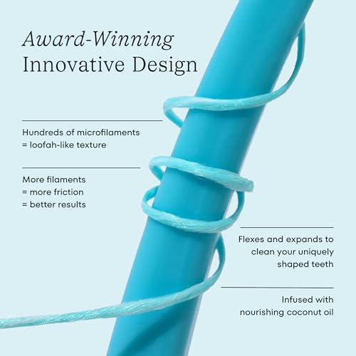 Cocofloss Expanding Woven Dental Floss by COCOLAB, Mint Scent, 4-Pack 99 Foot (Pack of 4)