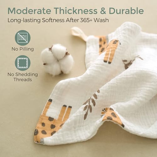 Momcozy Baby Tongue Cleaner Gauze & Soft Absorbent Baby Washcloths