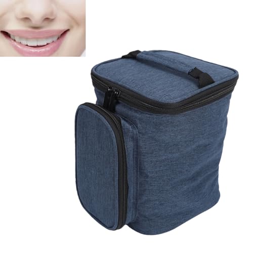 Water Flosser Carrying Bag, Large Capacity Oxford Fabric Storage Bag with 2 Compartments and Mesh Pocket, for Travel Camping Trips