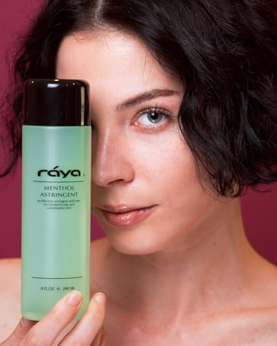 RAYA Menthol Astringent Facial Toner, 8 oz (203) | for Combination and Oily-Looking Skin | Helps Tone, Refresh, Refine and Maintain a Balanced-Looking Complexion 6 Fl Oz (Pack of 1)