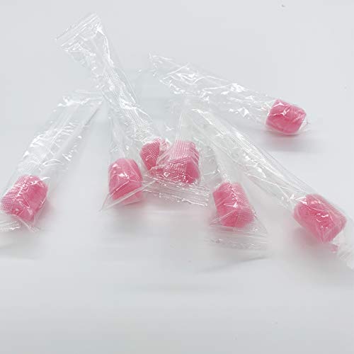 Wellgler's Oral Care Swabs - Disposable Mouth Cleaning Spong swabs (250count, Pink) 250 Count (Pack of 1)