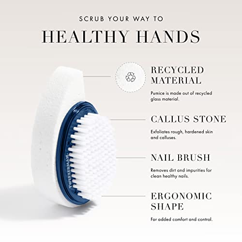 Tweezerman Exclusive Nail Brush & Hand Callus Stone Evening Blue