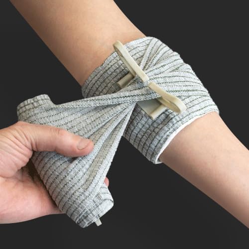 ASA TECHMED 5 Pack Emergency Trauma 6" Israeli Style Bandage - Combat Military Style Battle Wound Dressing First Aid IFAK