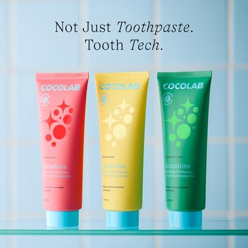 Cocoshine 15% Nano-Hydroxyapatite Toothpaste, COCOLAB, Mint 2-Pack 4 Fl Oz (Pack of 2) Delightful Mint