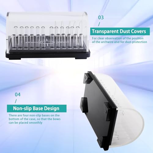 Acrylic Archwire Organizer Holder for Clinic Arrange and Store Teeth Arch Wires Use Acrylic (Round)