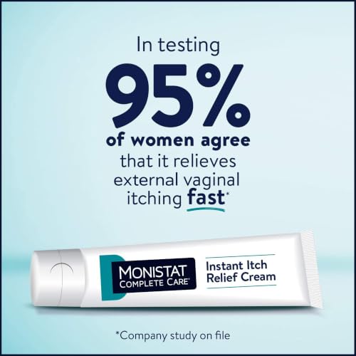 Monistat Instant Itch Relief Cream for Women, Fragrance-Free, 1 Oz, 2 Pk Pack of 2
