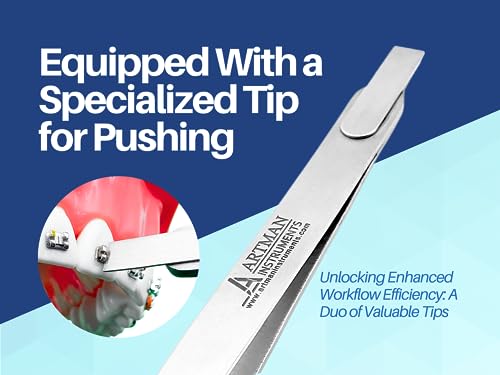 Orthodontic Bracket Placer & Holder Tweezers | Pliers Stainless Steel by Orthodontic Instruments ARTMAN Brand (10) 10