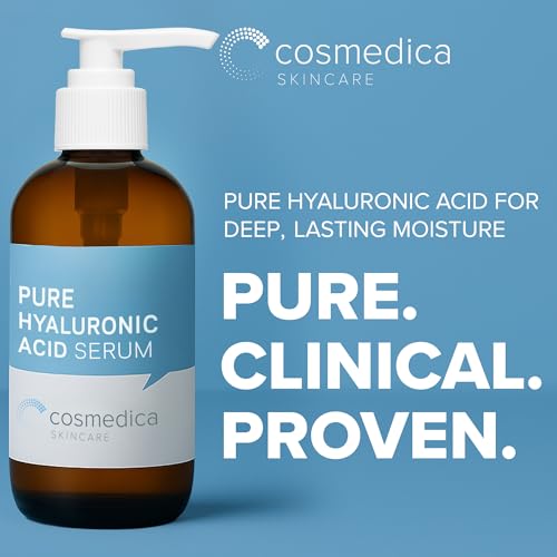 Hyaluronic Acid Serum for Skin 100% Pure-Anti-Aging Serum - Intense Hydration + Moisture, Non-greasy, Paraben-free Hyaluronic Acid for Your Face 8 oz Original 8 Fl Oz (Pack of 1)