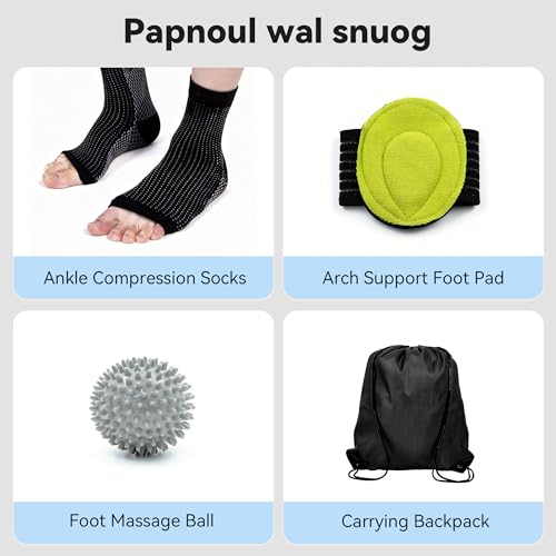 Upgrade Plantar Fasciitis Night Splint and Brace,plantar fasciitis relief with Soft Memory Foam Pad,achilles tendonitis brace for Women & Men,with Massage Ball for Tension Relief,Arch Pain, Heel Spur, Foot-drop and Achilles Tendonitis (Blue) Blue