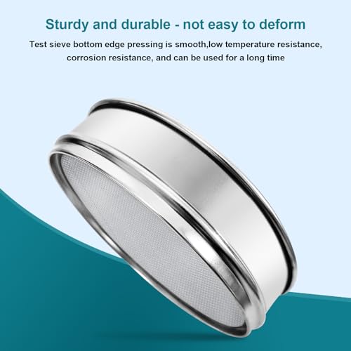 304 Stainless Steel Lab Sieve Screen Mesh, 20 Mesh (0.9mm) Aperture Test Sieve, 12Inch(30cm) Diameter Economy Standard Analysis Sample Test Sieves for Industrial Laboratory Homes 20Mesh(0.9mm)/Ф12in/30cm