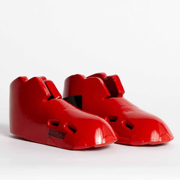 ProForce Lightning Kicks Sparring Shoes / Footgear - Red - Size 5-6 | Child Large