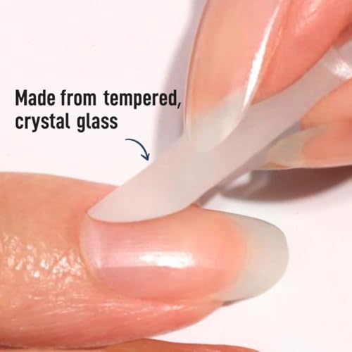 LONDONTOWN Double-Sided Glass Cuticle Pusher