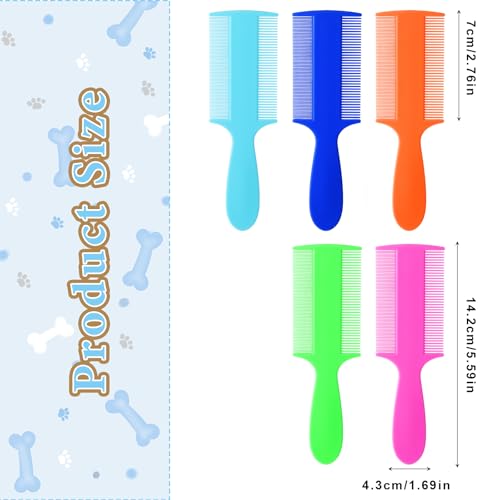 Fine Tooth Comb,10 Pcs Double Sided Baby Comb 5 Colours Flea Comb,Lice Comb