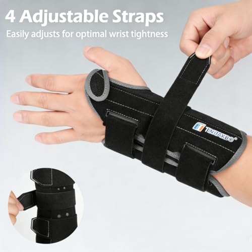 TIMTAKBO Carpal Tunnel Wrist Brace for Wrist Pain Relief(Left Hand Medium) Left Hand