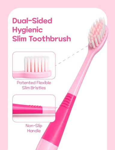 Catch Teenieping Toothbrush Compact Head 6.5inches Set of 4