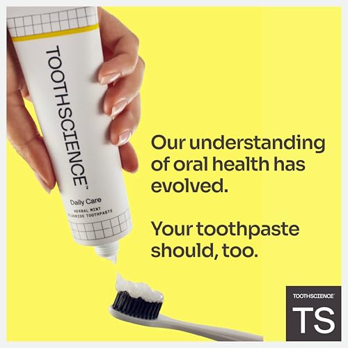 Daily Care Toothpaste – 4-in-1 Fluoride Formula, Naturally Flavored with Peppermint & Spearmint Oils, Free of Dyes, Alcohol & SLS/SLES (Herbal Mint, 3.4 oz)