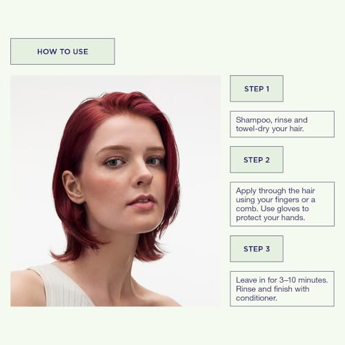 Maria Nila, Color Refresh Bright Red, Red Hair Mask, Semi-Permanent Pigments, 100% Vegan & Sulfate/Paraben free 300 ml (Pack of 1)