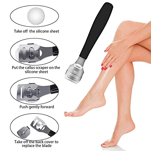 36 in 1 Professional Pedicure Kit, Foot File, Foot Rasp and Callus Remover Black