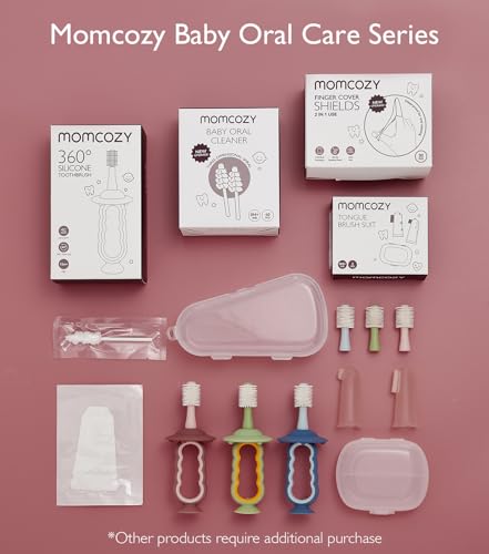 Momcozy Baby Tongue Cleaner Gauze and Baby Towel