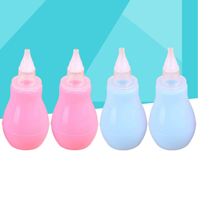 ibasenice 4-Pack with Soft Spout for Mucus Removal and Congestion Relief Portable Cleaner for Newborns and Infants