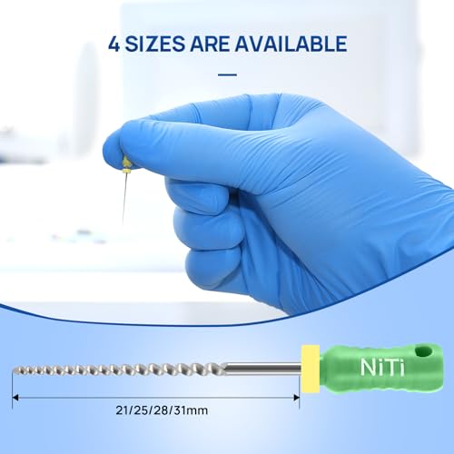JMU Dental K Files #45-80/21mm, NITI Hand Use Files 6 Pcs/Pack #45-80(21mm) 1