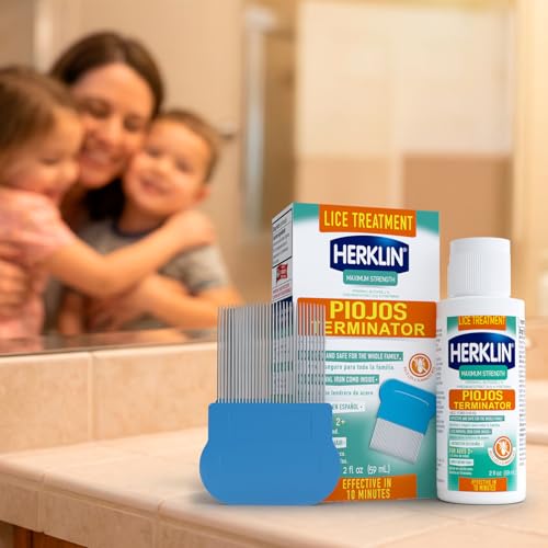 Herklin Lice Treatment Shampoo, Maximum Strength, 2-Pack of 2 Fl Oz 1 Fl Oz (Pack of 2)
