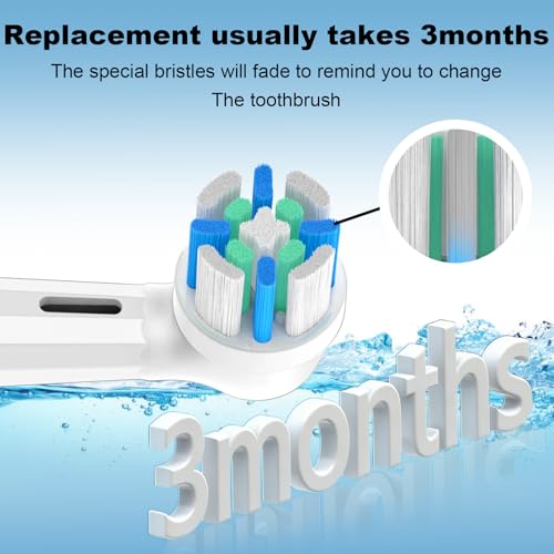 Replacement Heads Compatible with Oral B iO 3 4 5 6 7 8 9 10 Series Electric Toothbrush,Toothbrush Heads Compatible with Braun Oral B iO Replacement Heads with Medium Bristles,White
