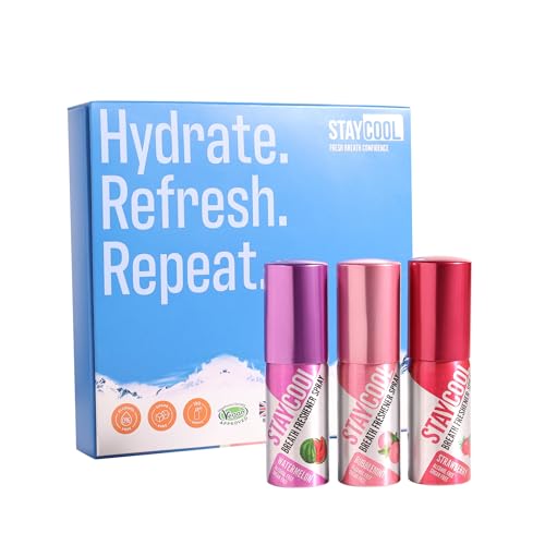 Stay Cool Fruit Duo Plus Bubblemint Breath Freshener Sprays - Bubblemint, Strawberry, Watermelon 3-Pack